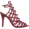 thumbnail image 4 of Womens madden girl Directt Caged Ankle Strap Sandals, Red, 4 of 6