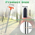 thumbnail image 7 of cyrico 22 Pcs Tent Stakes, 9.84 Inch Heavy Duty Galvanized Non-Rust Ground Stakes Metal Tent Pegs Ground Stakes Tent Spikes for Camping Patio, Garden, Canopies, Grassland, Outdoor, Orange, 7 of 7
