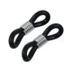 thumbnail image 2 of 100pcs DIY Silicone Glasses Chain Fixing Ring Spring Buckle Adjustable Non-slip Ring Eyeglasses Accessories (Black), 2 of 5