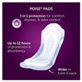 thumbnail image 3 of Poise Incontinence Pads for Women, Maximum Absorbency, Long, 84 Count (2Packs of 42) (Packaging May Vary), 3 of 9
