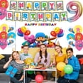 thumbnail image 2 of Suministros de fiesta de cumpleaños de Pocoyó azul de dibujos animados para niños, póster de juego, Fondo de fotografía, globos, adorno de pastel para niños, regalos, 2 of 5
