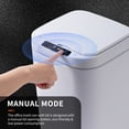 thumbnail image 3 of 15L Touch-free Trash Cans Smart Knock Induction Trash Bin Automatic Garbage Can Infrared Motion Sensor with Lid for Car Kitchen Bathroom Office Bedroom, 3 of 8