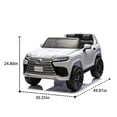 thumbnail image 3 of COCLUB 24V 2 Seaters Ride On Car for Big Kids, Licensed Jeep Rubicon Powered Ride On w/4 Wheels Spring Suspension, Parent Remote Control, LED Lights, Bluetooth, MP3, Ride On Toy for Ages 3-8, Black, 3 of 8