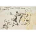 thumbnail image 3 of Cham 14x11 Black Modern Framed Museum Art Print Titled - My Military&nbsp;Tactics (1870), 3 of 5