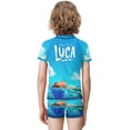 thumbnail image 3 of Luca Boys Two Piece Rash Guard Swimsuits Kids Short Sleeve Swimwear Sets Bathing Suit, 3 of 7
