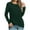 Army Green, variant on Annhoo Womens Long Sleeve Tops Elegant Cross Front Round Neck Shirts Fall Casual Loose Going out Blouses for Leggings