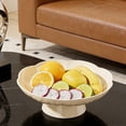thumbnail image 1 of Frutero con pedestal, elegante decoración para el hogar, multiusos para encimera de cocina con orificio de drenaje para postres, aperitivos y regalos., 1 of 8