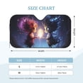 thumbnail image 2 of Kdxio Dreamy Forest Elf Print Windshield Sun Shade, Foldable Sun Blocker for Car,Truck,SUV Automotive Interior Sun Protection,Reflective Shade for Front Windshield(Medium), 2 of 6