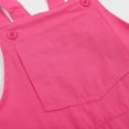thumbnail image 4 of Staki Toddler Boy Overalls Little Girls Boys Shortalls Toddler Kids Summer Bib Overall Shorts with Pocket 2T 3T 4T Hot Pink,7-8 Years, 4 of 8