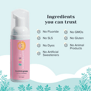 AutoBrush Kids Fluoride-Free Foaming Toothpaste Bubblegum (2 Pack)