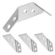 thumbnail image 5 of IDEANATEGRATE 4Ud Soporte Triangular Reforzado Para Muebles De Inoxidable Color Plata, 5 of 7