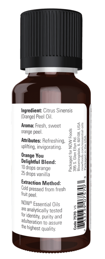 Now Foods - 4 fl oz Orange Sweet Oil (Pack of 2)