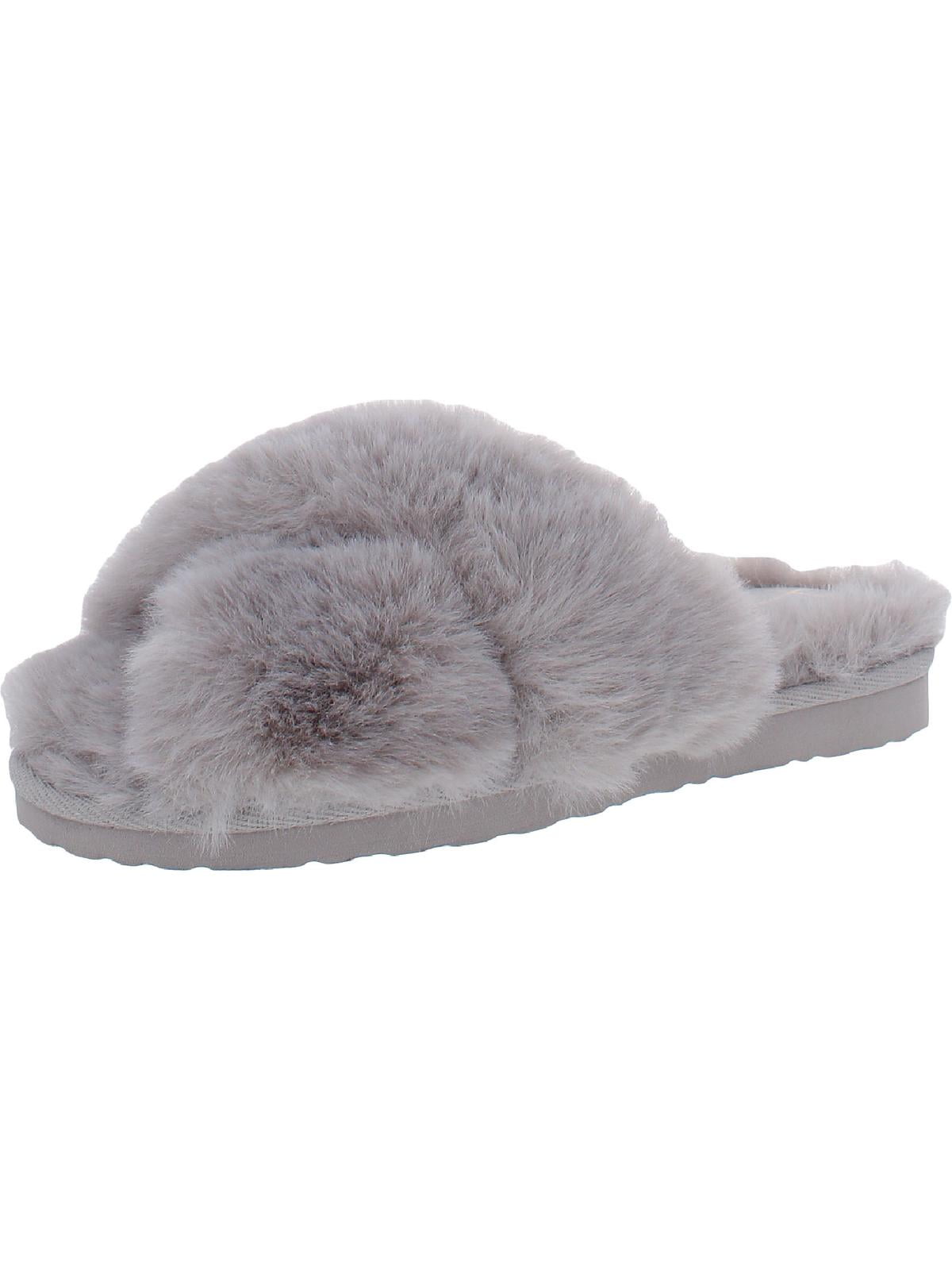 Bergman Kelly Women's Fuzzy Faux Fur Slide Slippers, Starlet Collection -  Scuff Style (US Company) 