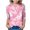 Pink1, variant on KyCheLot Girls Pullover Tshirts Cute Tie Dye Printed 3/4 Sleeve Loose Tunic Tops Dailywear 3-12 Years