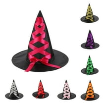 Xuety Witch Hat Silk Bow Halloween Witch Hat Halloween Supply Halloween Decorations Outdoor Party Accessories