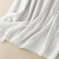 thumbnail image 5 of Summer Skirts for Women Solid Summer New Double Layer Cotton Linen Skirt For Women Lightweight Vacation Holidays Beach Fashion, 5 of 5