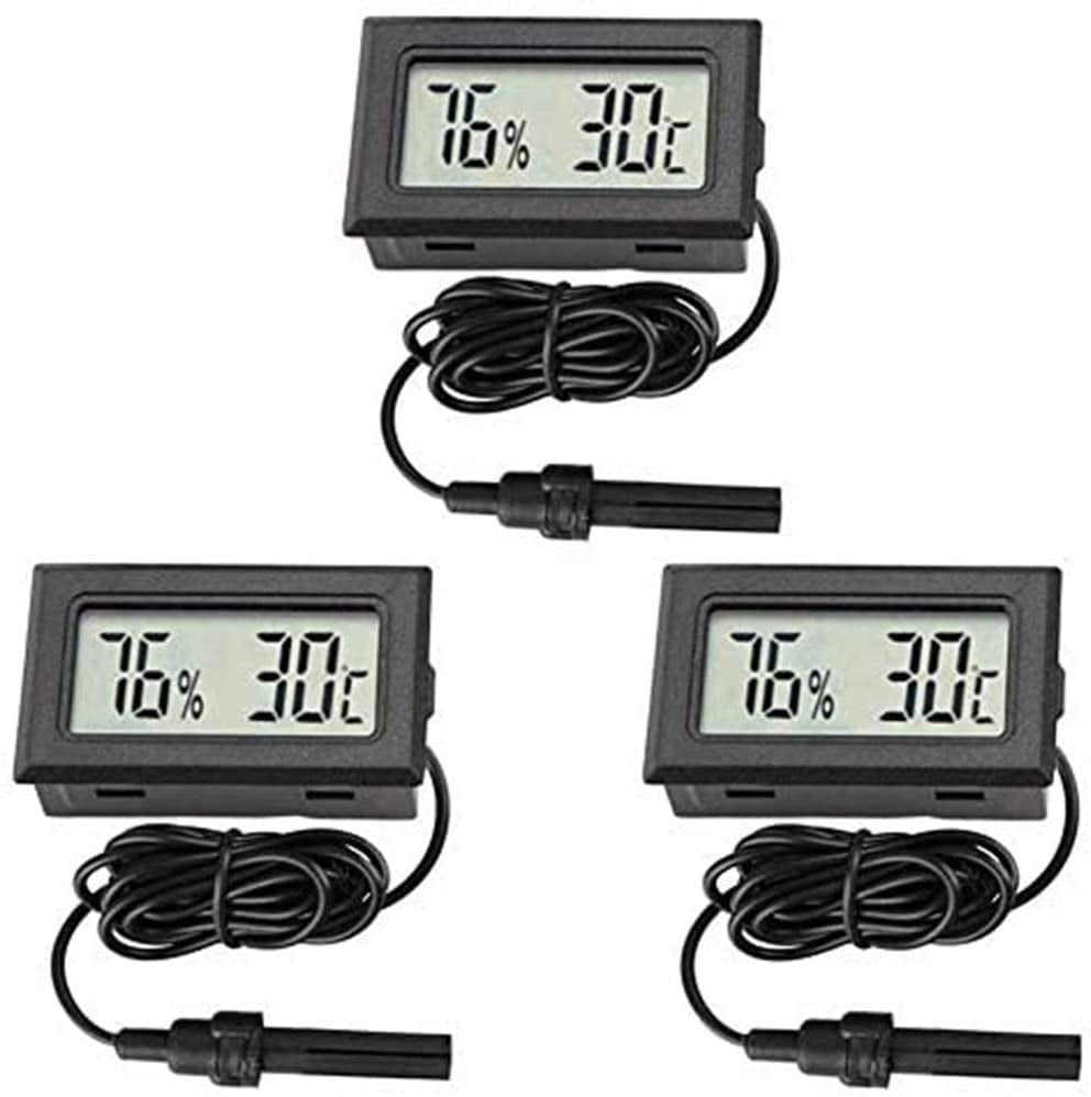3X DIGITAL LCD Hygrometer Humidity Meter Tester REPTILE Temperature Thermometer 