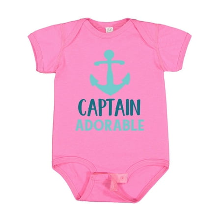 

Inktastic Captain Adorable Boat Anchor Sailor Sailing Gift Baby Boy Bodysuit