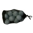 thumbnail image 4 of EeaseCA 4pcs Ball Net Bag Mesh Drawstring Bags Nets Bags Pouch Tennis Ball Carrying Holder Storage Drawstring Bag Round Bottom for Lover (Red + Black), 4 of 7