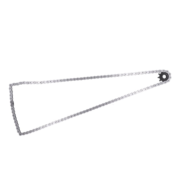 415 Chain 110 Links, Transmission Efficiency Bike Heavy Duty Chain Simple Installation With Drive Sprocket For 49cc 66cc 80cc Electric Bicycle Engine Parts
