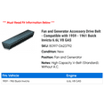 thumbnail image 2 of Fan and Generator Accessory Drive Belt - Compatible with 1959 - 1961 Buick Invicta 6.6L V8 GAS 1960, 2 of 2