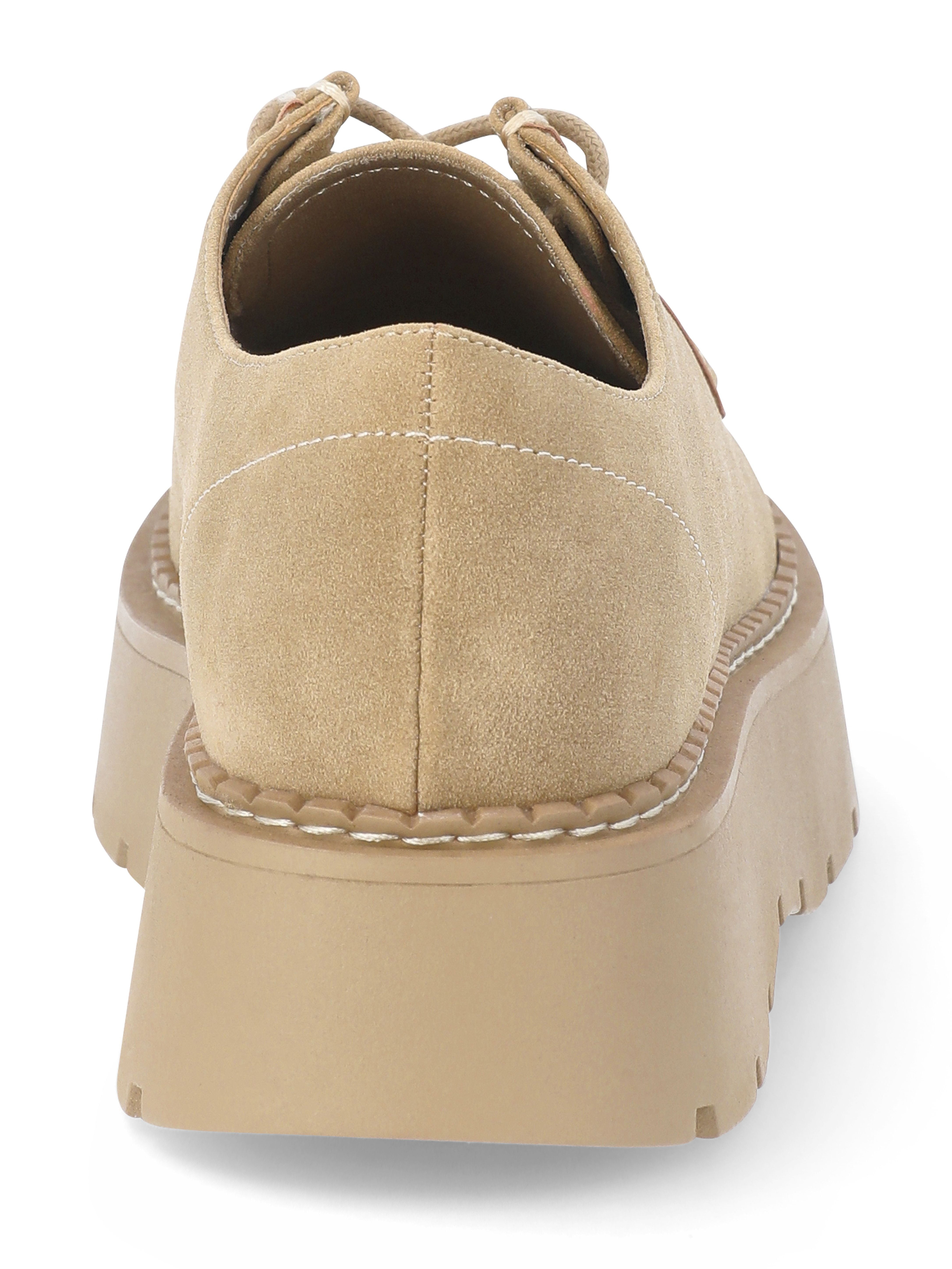 No Boundaries Women's Moc Toe Lace Up Shoes