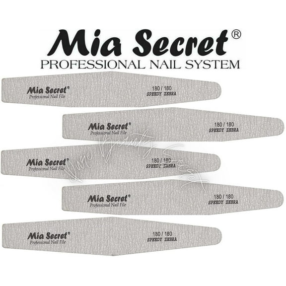 Mia Secret - NAIL FILE - SPEEDY ZEBRA DIAMOND #180 (Z03-D 180/180) x 5