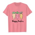 thumbnail image 4 of Summer Tops Kids Girls Summer Rabbit Print T Shirt Child Cute Easter Short Sleeve Tee Top Boys T Shirts Pink 7 Years-8 Years, 4 of 4