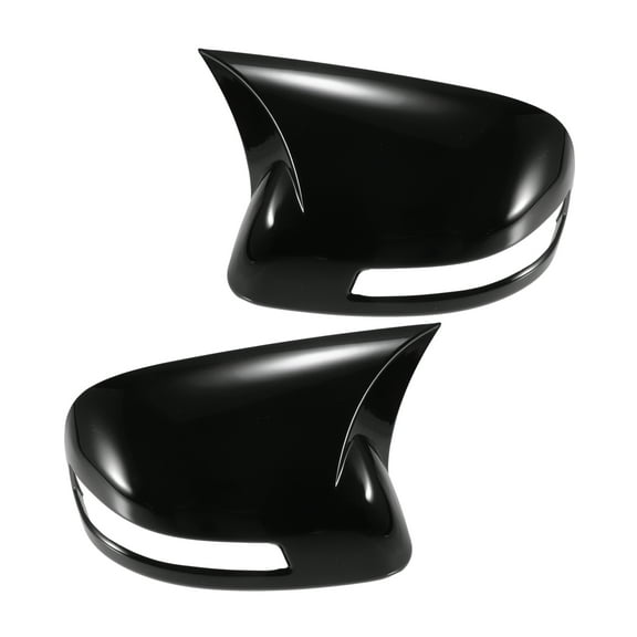 Unique Bargains 1 Pair Car Rear View Mirror Cover Overlay Gloss Black for Honda Civic 9th Gen 2012-2015 Mirror Guard Cap