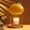 Yellow, variant on Aroma Wax Melting Lamp Retro Wood Storage Tray Glass Candle Warmer Desk Lamp Bedroom Bedside Ambient Table Lamp Home Decor US Plug for Valentine's Day