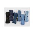 thumbnail image 5 of INSPIRE CHIC Cotton Blend Denim Flat Shoelace, 0.31'' Width Shoe Laces for Sneakers Dark Blue 100CM/39.37", 5 of 7