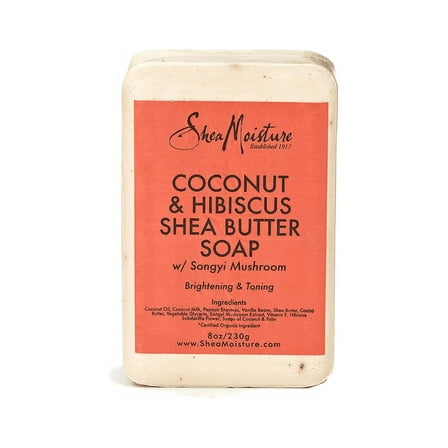Shea Moisture Coconut & Hibiscus Shea Butter Soap 8 oz (Pack of 4)