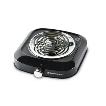 Toastmaster Electric Single Burner with Coil Top and Chrome Knob