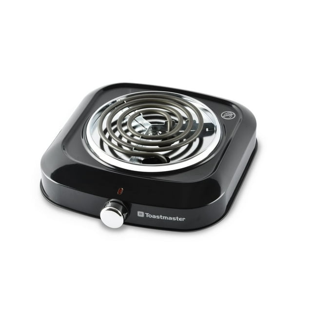 Toastmaster Electric Single Burner with Coil Top and Chrome Knob