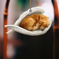 thumbnail image 3 of Car Angel Puppy Sleeping Car Trailer dentro del espejo retrovisor Penda decorativa Wmkox8yii fhajkh777, 3 of 6