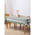 thumbnail image 3 of Vintage Bohemia Rectangle Tablecloth, Minimalist Abstract Geometric Art Green Waterproof & StainResistant Tablecloth, Washable Oil-proof Table Cover for Dining/Party/Wedding/Camping/Buffet 54x108 In, 3 of 9