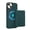 Green, variant on For iPhone 14 Phone Case,Compatible with Mag-Safe,Retro PU Leather Back,2-in-1 Magentic Detachable Credit Card Holder Flip Cover Kickstand,Shockproof Anti-fall,Rugged Phone Case,Brown