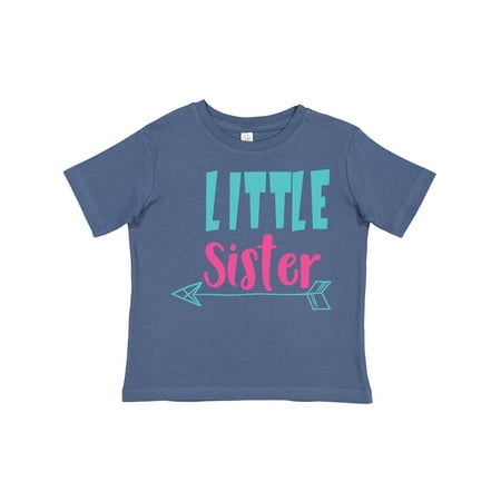 

Inktastic Little Sister Younger Sister Arrow Sibling Gift Toddler Toddler Girl T-Shirt