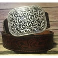 thumbnail image 1 of Ariat A10006957-M Womens Leather Filigree Rhinestone Bark Belt, Medium, 1 of 2