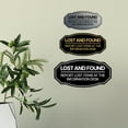 thumbnail image 3 of Signs ByLITA Victorian Lost and Found Report Lost Items at the Information Desk ABS Plastic | Laser Engraved | Easy Installation | Elegant Design Sign (Navy Blue / White) - Medium, 3 of 8