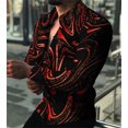 thumbnail image 1 of Camisa tipo cárdigan de cuello polo de manga larga con estampado clásico de verano para hombre, ropa creativa de alta calidad para hombre, 1 of 6
