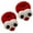 Red, variant on Joernso 2 Pcs Women Cute Hair Ropes Cartoon Big Eyes Decor Thick High Elasticity Anti-slip Anti-break Candy Color Ponytail Holder Hair Band Hair Rings