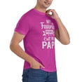 thumbnail image 5 of My Favorite People Call Me Papi Men'S Basic Short Sleeve T-Shirt Fuchusia Medium, 5 of 5