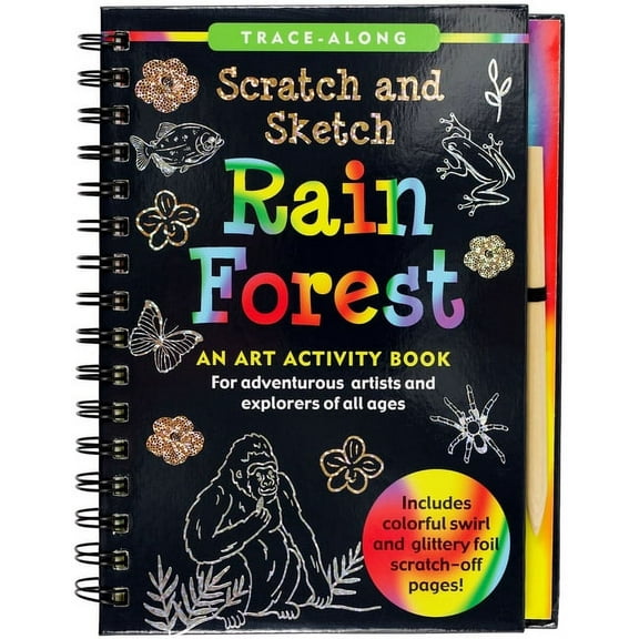 Scratch & Sketch(tm) Rain Forest (Trace Along), (Hardcover)