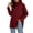 Wine plus size knit tunic tops a1, variant on Bzdzmqm Women Plus Size Long Sleeve Knitted Pullover Tops Casual Crew Neck Side Slit Sweater Fall Winter Loose Fit Solid Basic Tunic Blouses for Daily Wear, Coffee 3XL