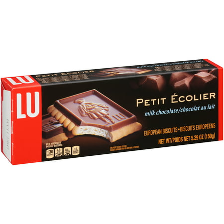 LU Petite Ecolier Milk Chocolate European Biscuits, 5.29 OZ - Walmart.com