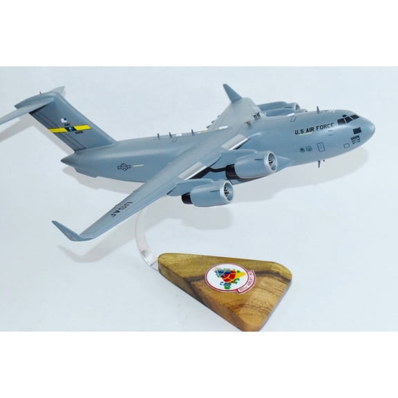 701st Airlift Squadron Turtles (Charleston AFB) C-17 Model, 1/116th Scale, Mahogany, Cargo