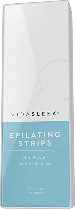 Non-woven Hair Removal Waxing Strips, 100 Pack (3'x9')