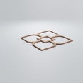 thumbnail image 4 of Ekena Millwork 11 3/8"W x 11 3/8"H x 1/4"T Small Olivia Decorative Fretwork Wood Wall Panels, Red Oak, 4 of 18