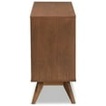 thumbnail image 5 of Baxton Studio Barrett Mid-Century Modern Walnut Brown Finished Wood and Synthetic Rattan 6-Drawer Dresser, 5 of 7